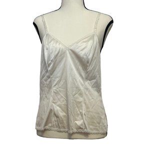 Vintage Adonna for JCPenny Slip Cami, White, Size: 36